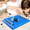 Cờ vua lật ZHUXAOWAN - Túi lưu trữ, Montessori di động, trò chiến lược trẻ em, bộ du lịch