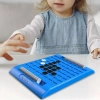 Cờ vua lật ZHUXAOWAN - Túi lưu trữ, Montessori di động, trò chiến lược trẻ em, bộ du lịch 4