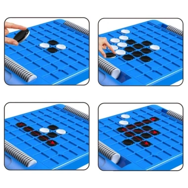 Cờ vua lật ZHUXAOWAN - Túi lưu trữ, Montessori di động, trò chiến lược trẻ em, bộ du lịch 7