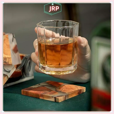 Coaster Gỗ Trà JRP Nhật Bản - Nhựa Cách Nhiệt, Gioăng Trà, Giá 100.332 VND