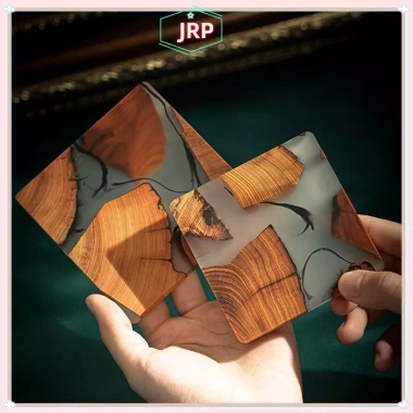 Coaster Gỗ Trà JRP Nhật Bản - Nhựa Cách Nhiệt, Gioăng Trà, Giá 100.332 VND
