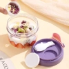 Cốc ăn sáng ZOOMING 650ml - Bát sữa chua cầm tay, hộp yến mạch chống rò rỉ, tái sử dụng, giảm 19% 4