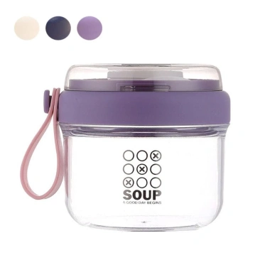 Cốc ăn sáng ZOOMING 650ml - Bát sữa chua cầm tay, hộp yến mạch chống rò rỉ, tái sử dụng, giảm 19%
