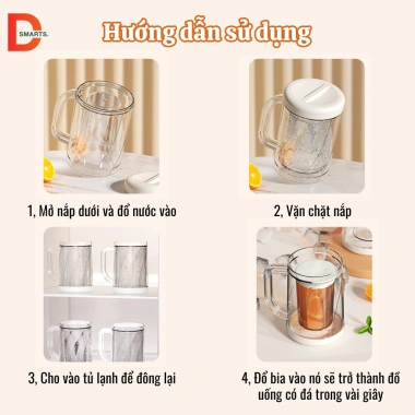 Cốc bia đá lạnh GADI - Giữ nhiệt siêu lâu, không tan đá, chỉ 95.999đ 9