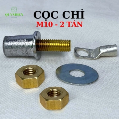 Cọc bình ắc quy M8 M10 bằng chì 2 tá, độ bền cao, chống ăn mòn đồng thau - 01 đôi giá ưu đãi 7