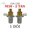 Cọc bình ắc quy M8 M10 bằng chì 2 tá, độ bền cao, chống ăn mòn đồng thau - 01 đôi giá ưu đãi 9