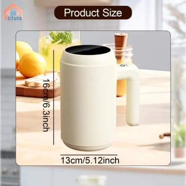 Cốc cà phê tự động khuấy, hiển thị nhiệt độ, sạc USB – Đồ uống tiện du lịch, văn phòng, đi bộ dài