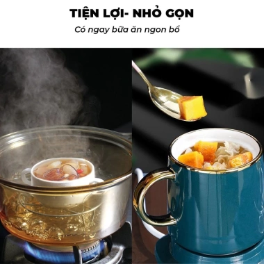 Cốc chưng yến đa năng mini 500-800ml nấu cháo hầm hâm nóng pha trà chính hãng giảm giá 520k