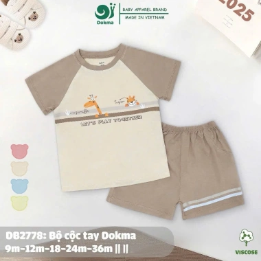 Cộc Cổ Tròn Dokma Cài Vai 9-13kg 9-36M - Hỗ Trợ Vị Trí, Giảm Đau Lưng Bé Yêu 5