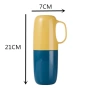 Cốc đa chức năng đựng bàn chải & nước súc miệng du lịch, nắp kín, giao nhanh 9