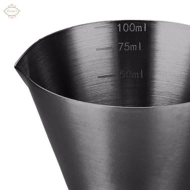 cốc đo thép không gỉ 304 3oz Espresso đa năng, tay cầm tiện cho bar, nhà hàng, làm bánh - 93.500₫