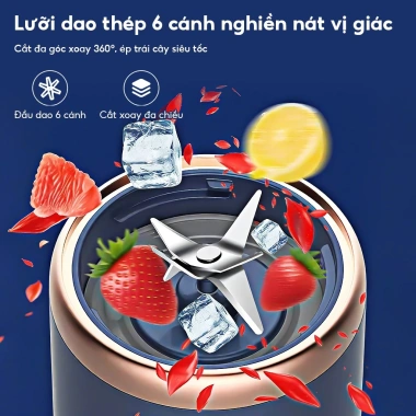 Cốc ép trái cây cầm tay tự động – Nhỏ gọn, dễ dùng, phù hợp học sinh, giá 180.000₫ 4