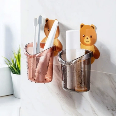 Cốc Gấu Dán Tường Đánh Răng - Đồ Dùng Nhà Tắm Chịu Lực Tốt, Giá 15.000 VND 2