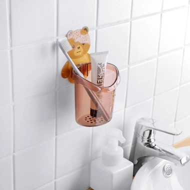 Cốc Gấu Dán Tường Đánh Răng - Đồ Dùng Nhà Tắm Chịu Lực Tốt, Giá 15.000 VND 5