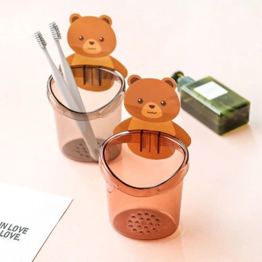 Cốc Gấu Dán Tường Đánh Răng - Đồ Dùng Nhà Tắm Chịu Lực Tốt, Giá 15.000 VND 6