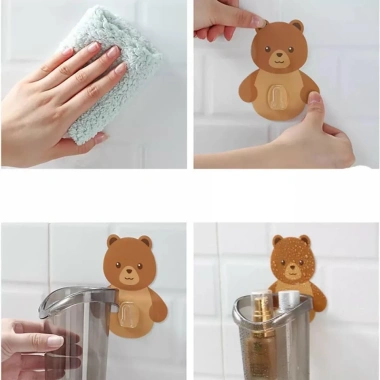 Cốc Gấu Dán Tường Đánh Răng - Đồ Dùng Nhà Tắm Chịu Lực Tốt, Giá 15.000 VND 7