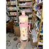 Cốc giữ nhiệt 700ml hình gấu trúc, nút bít, kèm móc khóa & túi đựng ly 10
