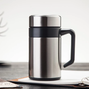Cốc giữ nhiệt vacuum 400ml inox cao cấp không gỉ TT-HOME - Đảm bảo giữ ấm lâu, sang trọng