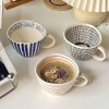 Cốc Gốm Ins Retro Cầm Tay Không Đều để Đựng Cà Phê, Sữa, Yến Mạch, Sữa Chua, Đậu Nành