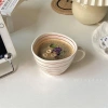Cốc Gốm Ins Retro Cầm Tay Không Đều để Đựng Cà Phê, Sữa, Yến Mạch, Sữa Chua, Đậu Nành 3