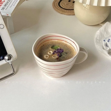 Cốc Gốm Ins Retro Cầm Tay Không Đều để Đựng Cà Phê, Sữa, Yến Mạch, Sữa Chua, Đậu Nành 3 Cốc Gốm Ins Retro Cầm Tay Không Đều để Đựng Cà Phê, Sữa, Yến Mạch, Sữa Chua, Đậu Nành 3