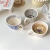 Cốc Gốm Ins Retro Cầm Tay Không Đều để Đựng Cà Phê, Sữa, Yến Mạch, Sữa Chua, Đậu Nành 9