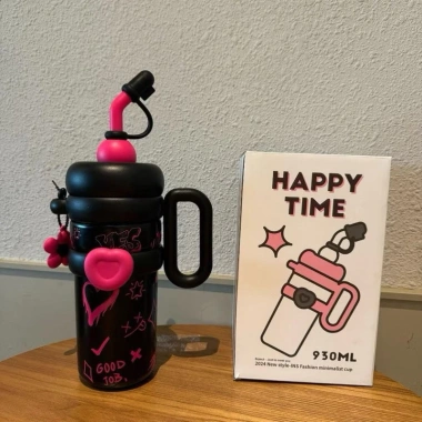 Cốc Happy Cách Nhiệt Thép Không Gỉ 316 930ml - Tặng Charm Hoa, Nút Bịt Ống Hút - Giá chỉ 208.000, free ship 6 Cốc Happy Cách Nhiệt Thép Không Gỉ 316 930ml - Tặng Charm Hoa, Nút Bịt Ống Hút - Giá chỉ 208.000, free ship 6