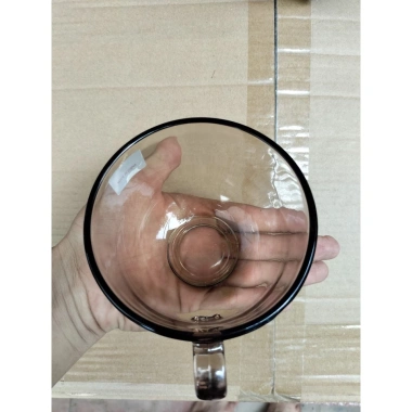 Cốc hổ phách thủy tinh 440ml - Chịu nhiệt tốt, dùng trong lò vi sóng, giá chỉ 15.000₫