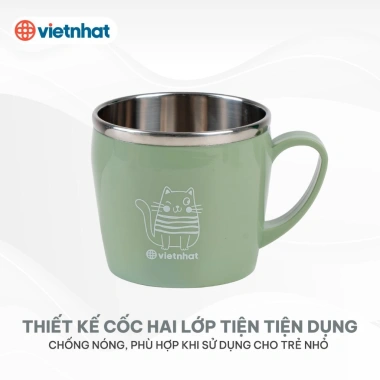 Cốc inox giữ nhiệt 200ml 6.351 – An toàn, cách nhiệt, cho bé Việt Nhật – Giá chỉ 26.900₫ 4