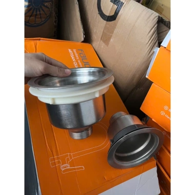 Cốc inox xi phông SUS 304 140mm và 110mm - Chậu rửa chén trắng bạc, giá chỉ 26.000 VND 3