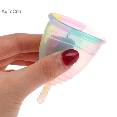 Cốc Kinh Nguyệt Silicon Nhiều Màu, Vệ Sinh Nữ Tính, Tái Sử Dụng, Giá 48.816 VND 3