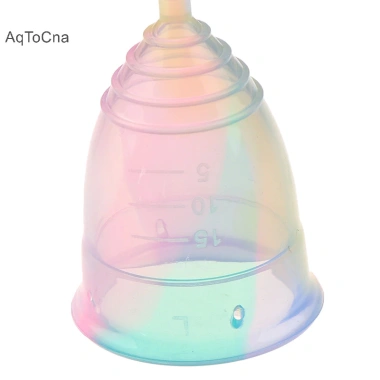 Cốc Kinh Nguyệt Silicon Nhiều Màu, Vệ Sinh Nữ Tính, Tái Sử Dụng, Giá 48.816 VND 6