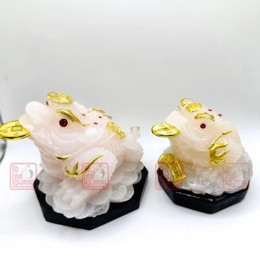 Cóc Ngậm Tiền Thềm Thừ Ngọc Đế Gỗ - Bàn Thờ Thần Tài Phong Thủy Thu Hút Tài Lộc May Mắn Tô Tâm Quang 79,000 VND