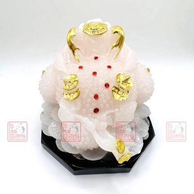 Cóc Ngậm Tiền Thềm Thừ Ngọc Đế Gỗ - Bàn Thờ Thần Tài Phong Thủy Thu Hút Tài Lộc May Mắn Tô Tâm Quang 79,000 VND
