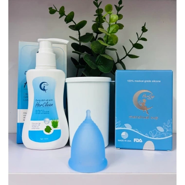 Cốc Nguyệt San Hercup Made in USA giảm giá 439k VND, chất liệu cao cấp, thiết kế tinh tế