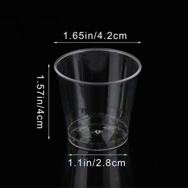 Cốc nhựa trong suốt 30ml dùng một lần 50 chiếc - Tiệc sinh nhật, dã ngoại, bắn kính, thạch ly - Giá ưu đãi 79.420 VND