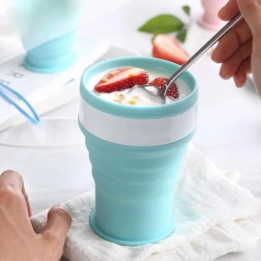Cốc nước gấp gọn silicone tiện lợi, nhẹ bền, phù hợp du lịch - Giá 50,094₫