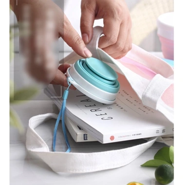 Cốc nước gấp gọn silicone tiện lợi, nhẹ bền, phù hợp du lịch - Giá 50,094₫