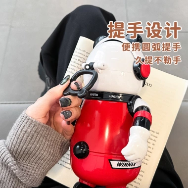 Cốc Nước Gấu Trúc Trẻ Em - Bình Giữ Nhiệt Thép 316 - Dung tích lớn, giá ưu đãi 559.494 VND