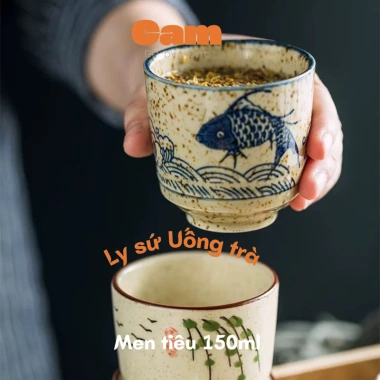 Cốc sứ phong cách Nhật cho nước, trà, cafe – Quà tặng Nhà của Nâu, giảm còn 34.229₫