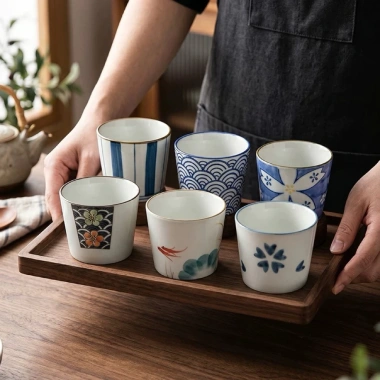 Cốc sứ phong cách Nhật cho nước, trà, cafe – Quà tặng Nhà của Nâu, giảm còn 34.229₫