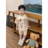 Cộc tay bé trai Cotton mềm mát Tone Nâu Kem, họa tiết Chó Puppy Siêu Cưng Size 7-25kg Giá 165k 10