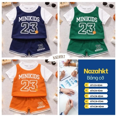 Cộc Tay Bông Rổ Cotton Co Giãn 4C - Mềm Mịn, Thoáng Khí, Thấm Hút Mồ Hôi Cho Bé 10‑42kg - Giá Ưu Đãi 66.000₫