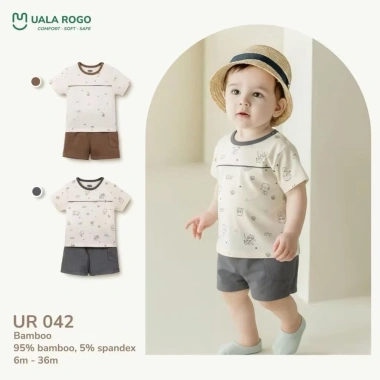 Cộc tay hoạ tiết đáng yêu cho bé trai và bé gái 6,5-16kg UalaRogo UR series giá ưu đãi 155k