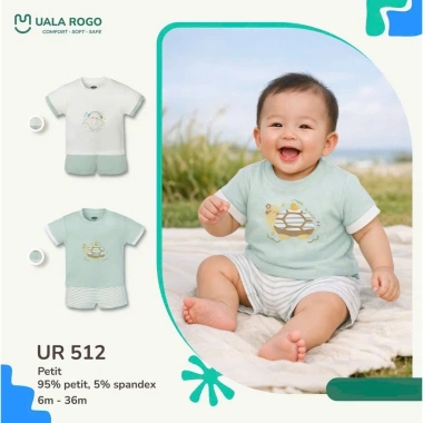 Cộc tay hoạ tiết đáng yêu cho bé trai và bé gái 6,5-16kg UalaRogo UR series giá ưu đãi 155k
