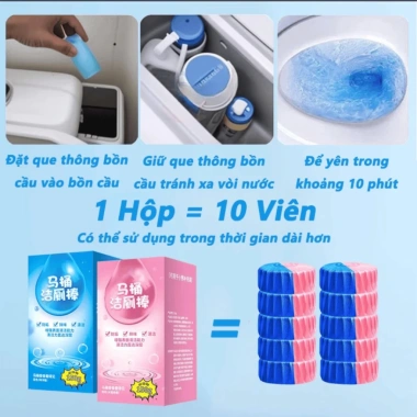 Cốc thả bồn cầu TDG HH408 - Viên tẩy 99,9% diệt vi khuẩn, loại bỏ mảng bám, khử mùi - Giá 12.250₫ 4