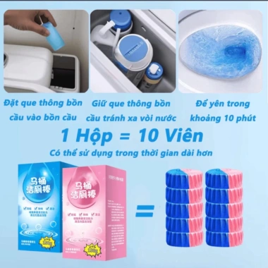 Cốc Thả Bồn Cầu Uni Home TBC03 Loại Bám Khử Mùi Hôi Diệt Vi 99,9% 1 Tháng 23.000