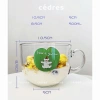 Cốc thủy tinh 480ml quai lớn decor chữ in Hàn Quốc – Ăn sáng ngũ cốc yến mạch, giá 55.000₫ 2