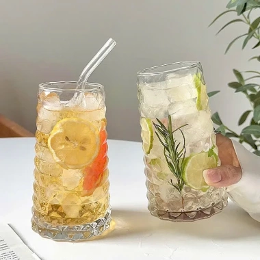Cốc thuỷ tinh 520ml Hình tháp kim cương - Ly uống nước, cocktail, trà, sinh tố, nước ép Hồng Lộc ST 30.000 đồng 5