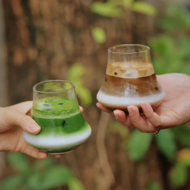 Cốc thủy tinh decor kiểu núi lửa phong cách Nhật Bản 320ml - Giá ưu đãi 39.000đ 2